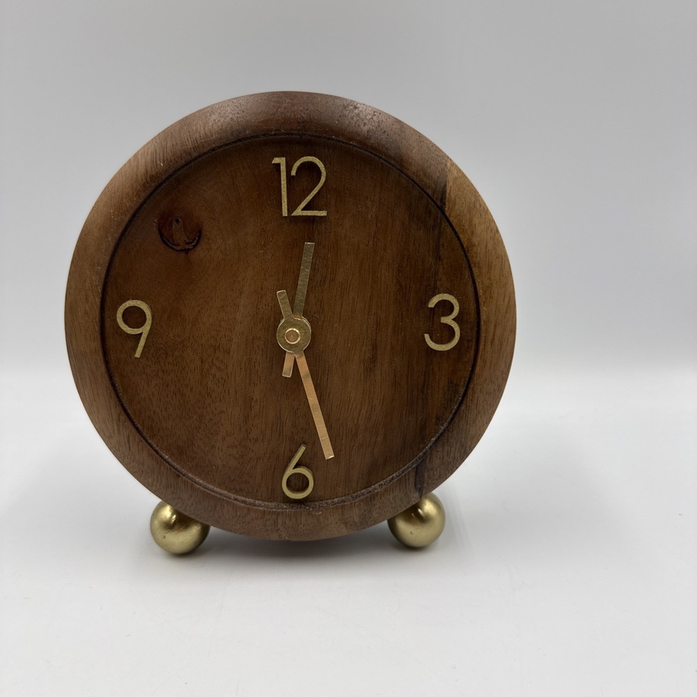 Brewster Home Fashion Wooden Desk Clock